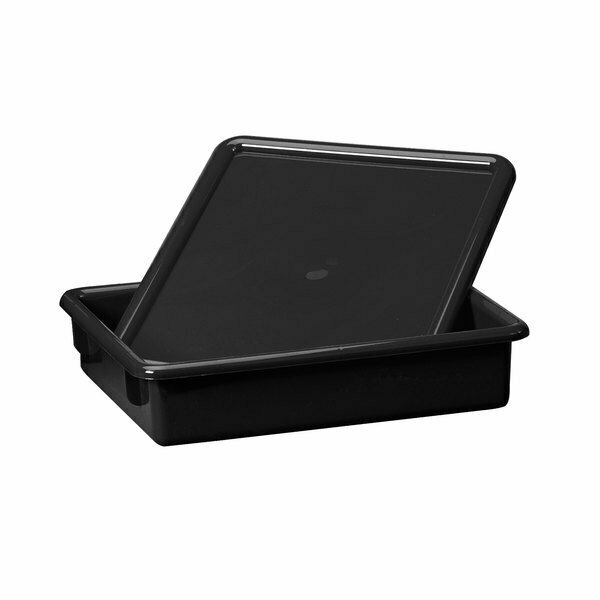 Jonti-Craft 8050JC 13 1/2'' x 11'' x 3'' Black Plastic Paper Tray for Paper-Tray Storage Units 5318050
